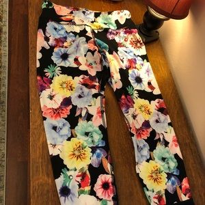 Compression workout cropped yoga pants